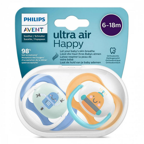 Philips Avent Pacifier Ultra Air Happy 6-18 m