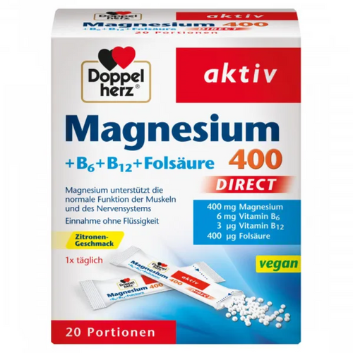 DoppelHerz Aktiv Magnesium+B6+B12+Folsaure