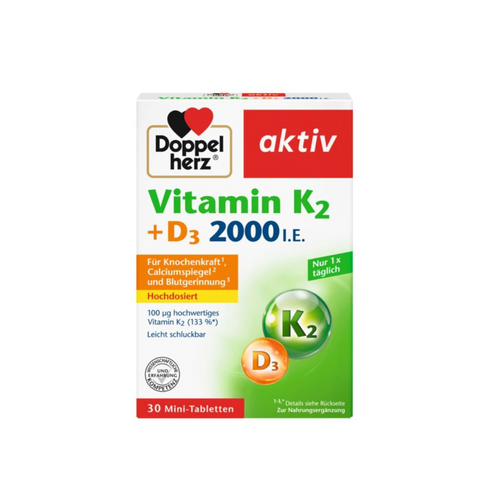 DoppelHerz Aktiv Vitamin K2+D3 2000 I.E