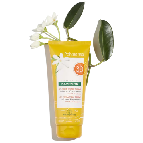 Sublime sunscreen gel-cream SPF 30 with Monoi and organic Tamanu