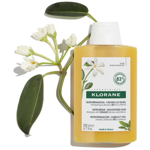 Nourishing after-sun shampoo with Monoi and Organic Tamanu