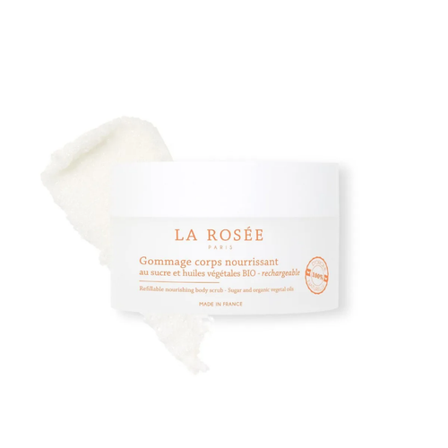 Refillable Nourishing Body Scrub with sugar and organic vegetable oils