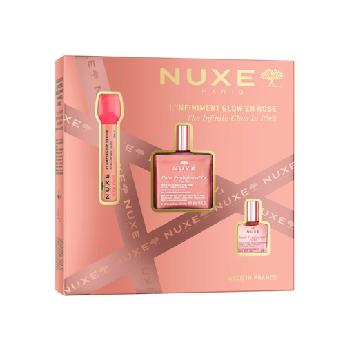 The Infinitely Glow Christmas Gift Set in Pink