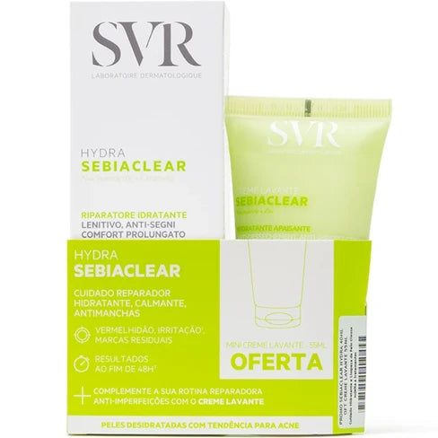 SET SEBIACLEAR HYDRA SOOTHING REPAIR CARE 40 ML+SEBIACLEAR CLEANSING CREAM 55ML